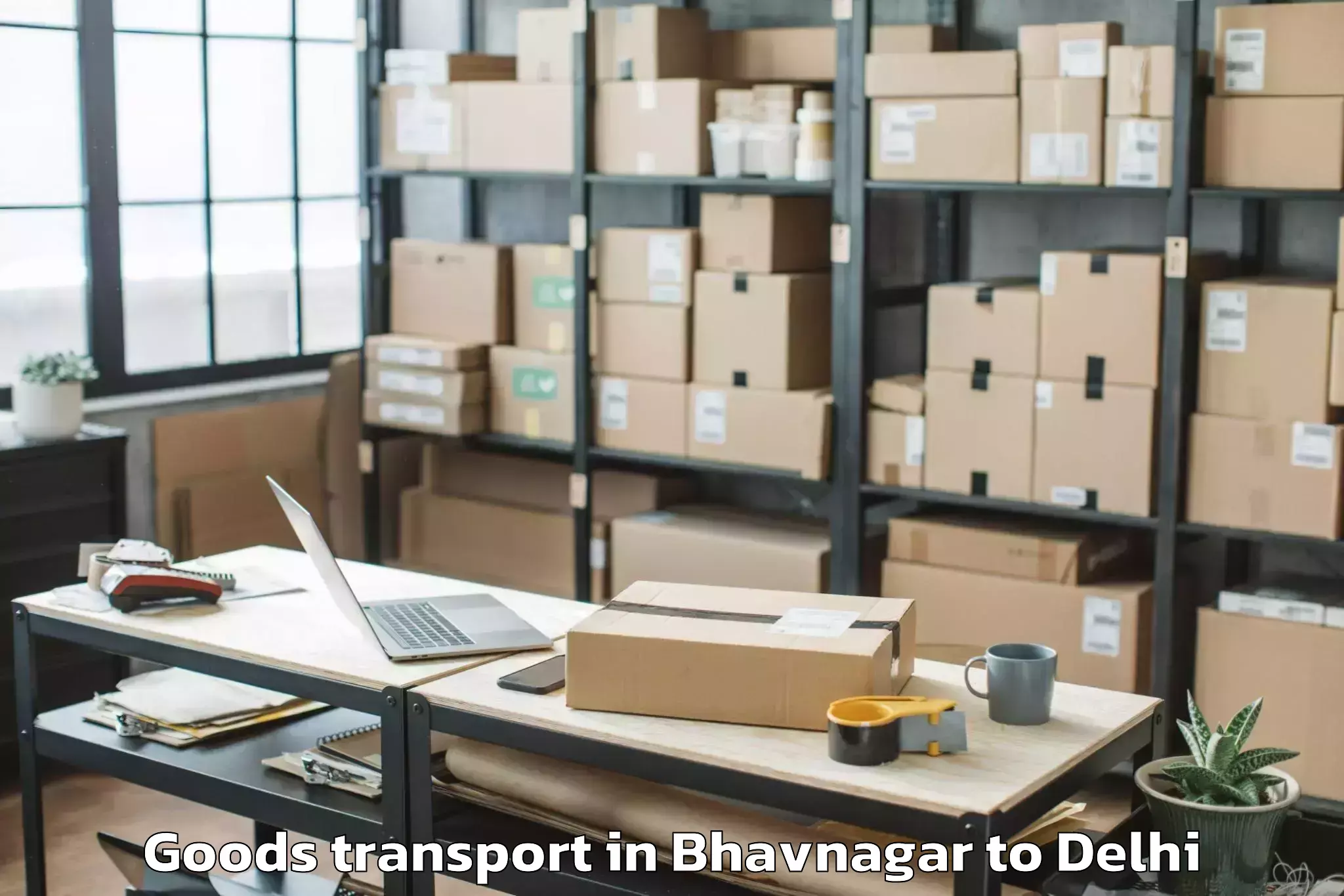 Discover Bhavnagar to Kalkaji Goods Transport